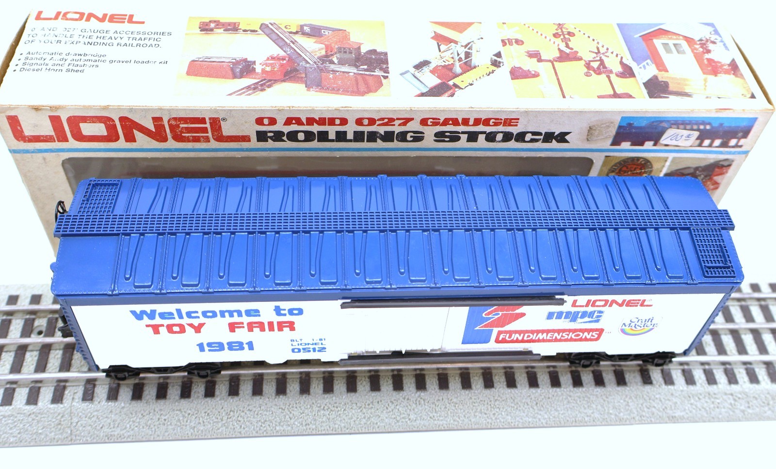 Lionel, O/O27, 6-0512, Toy Fair 1981 Box Car, #0512, C-8, LN/OB