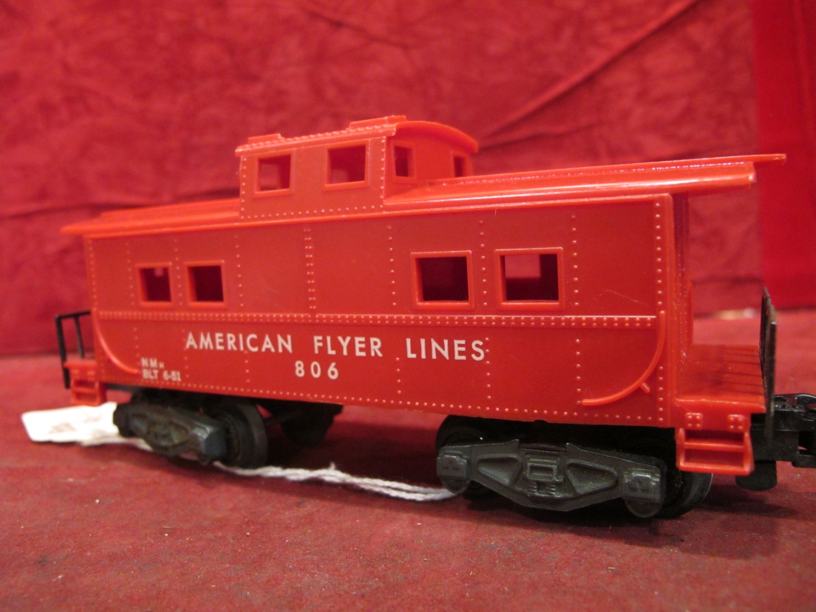 GILBERT American Flyer Lines 806 CABOOSE S Gauge Made in USA 1956