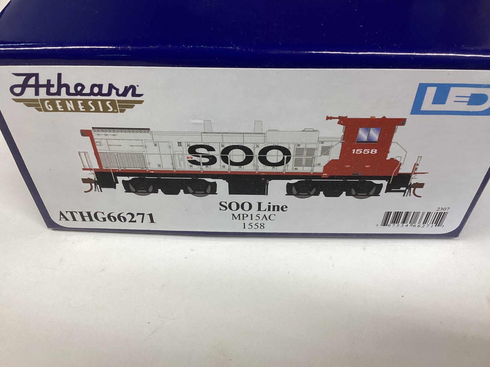 Athearn Genesis #G66271 HO scale “SOO Line” MP15AC analog DCC ready Rd.1558