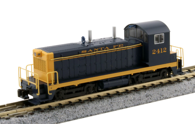 Kato 176-4375-DCC N Atchison, Topeka & Santa Fe EMD NW2 Switcher – DCC #2412