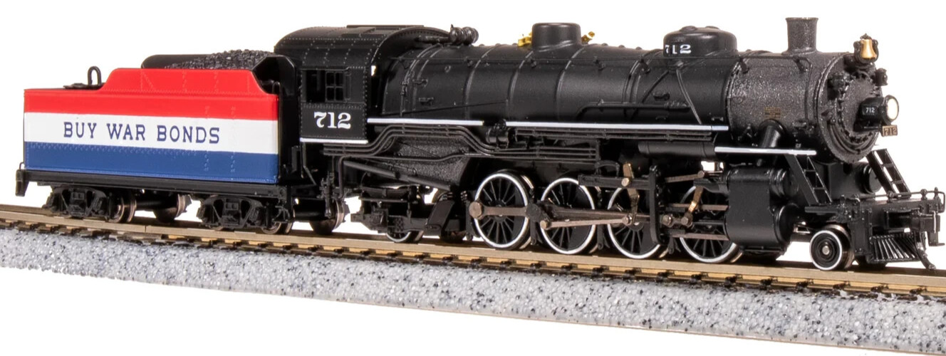 BROADWAY LIMITED 7865 N SCALE USRA Light Mikado War Bonds Paragon4 Sound/DC/DCC