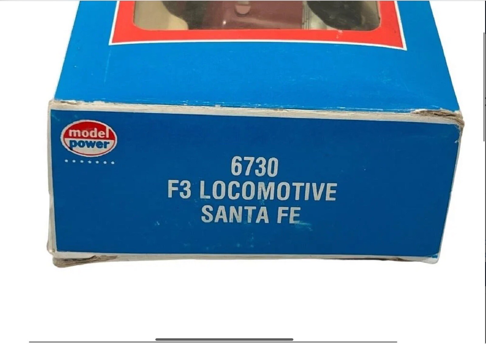Vintage HO Model Power 6730 Santa Fe F3 Locomotive + 9125 ,8033 & 8003 Rail Cars