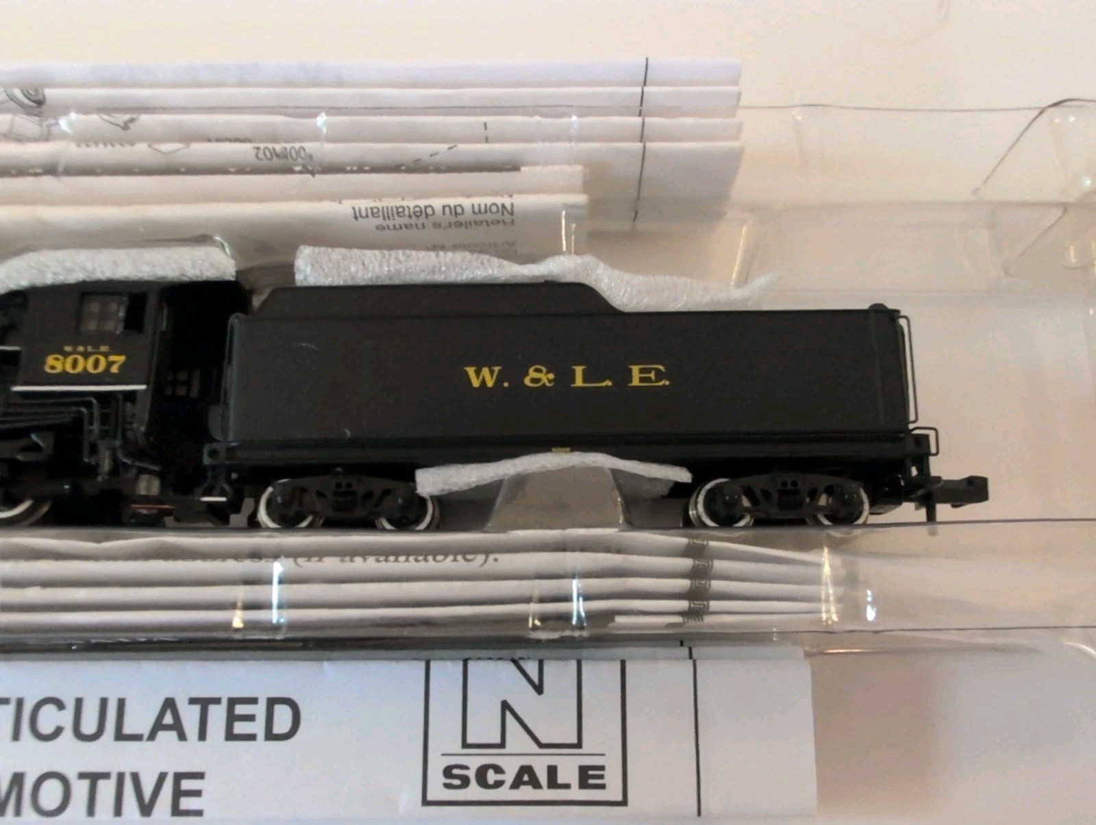 N Scale Bachmann Spectrum 82657 Wheeling & Lake Erie Steam Loco USRA 2-6-6-2 NIB