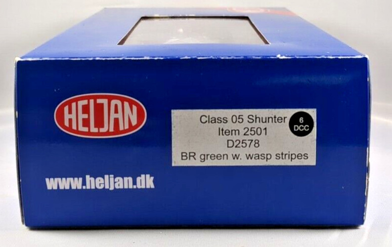 Heljan 2501 Class 05 Hunslet Shunter D2578 BR Green Wasp Stripe As Preserved DCC