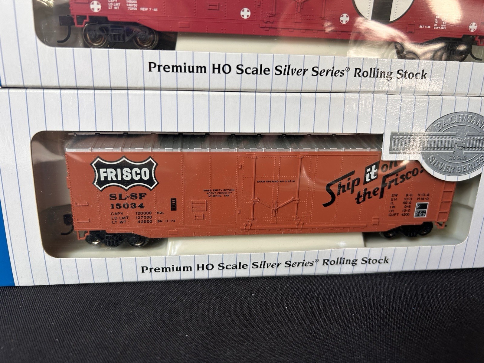 Lot of 4 Bachman HO Silver Series Rolling Stock cars with boxes