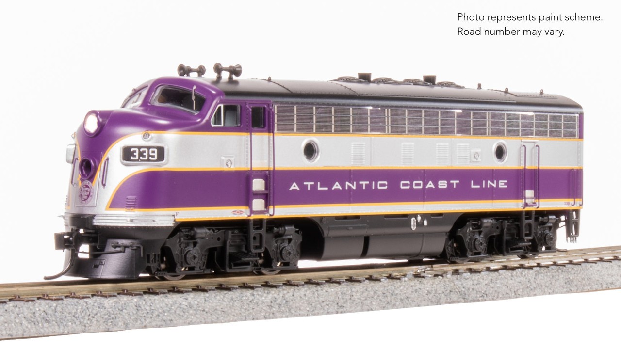 Broadway Limited 9650 HO EMD F3 A/B ACL #339/339B Purple/Silver Paragon4 DCC/Sou