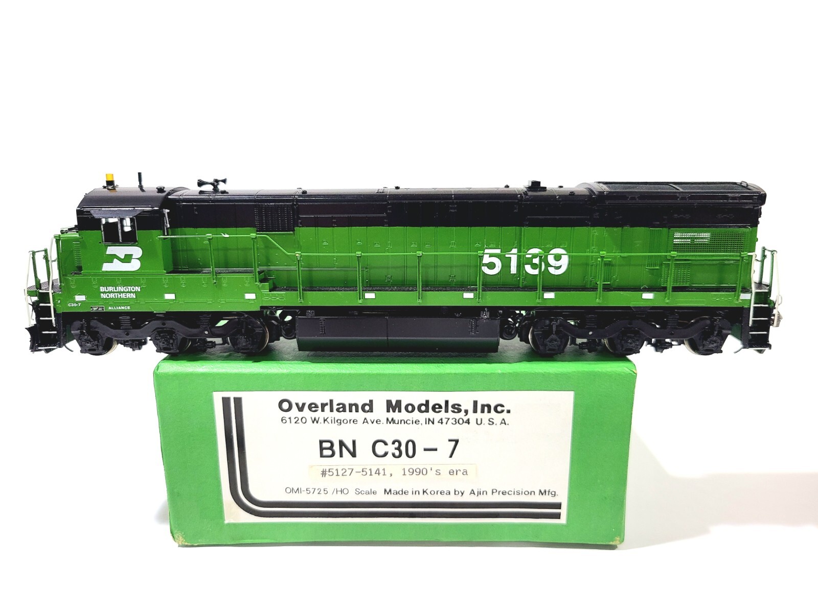 Overland OMI Ajin BN GE C30-7 Burlington Northern #5725 CP HO Brass Model