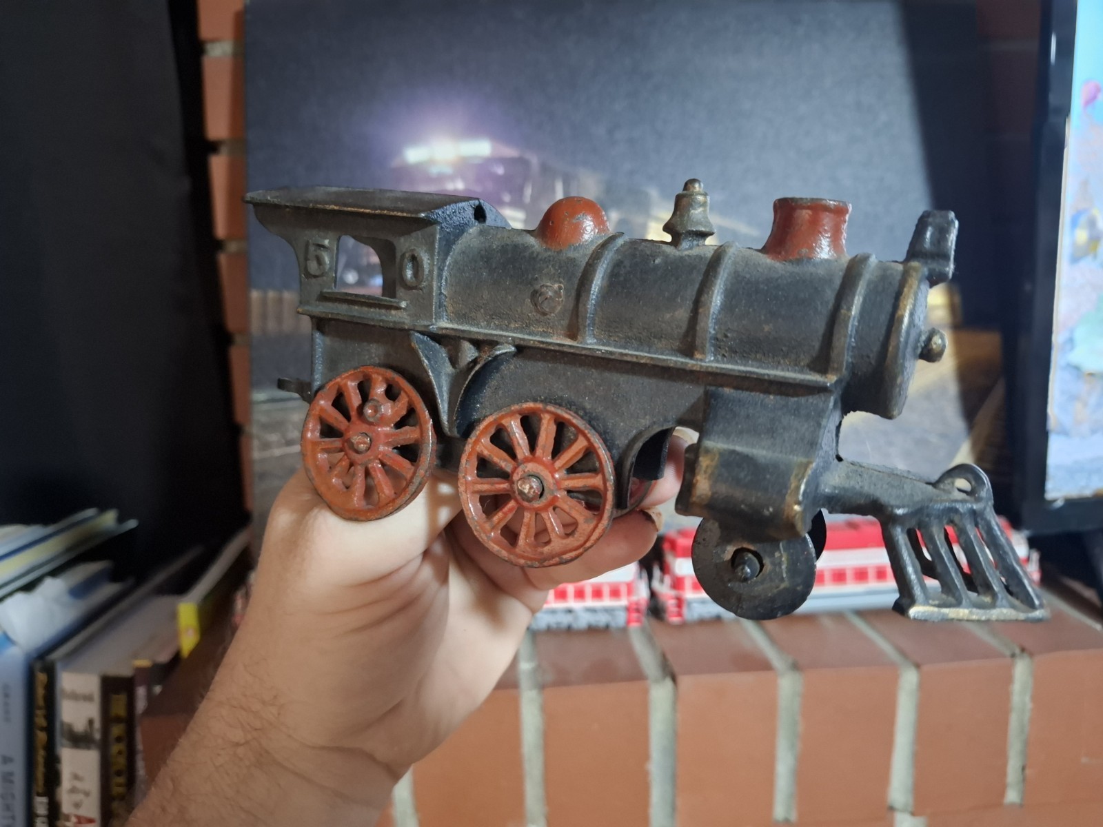 Very Old 2-4-0 Steam Locomotive Metal Toy