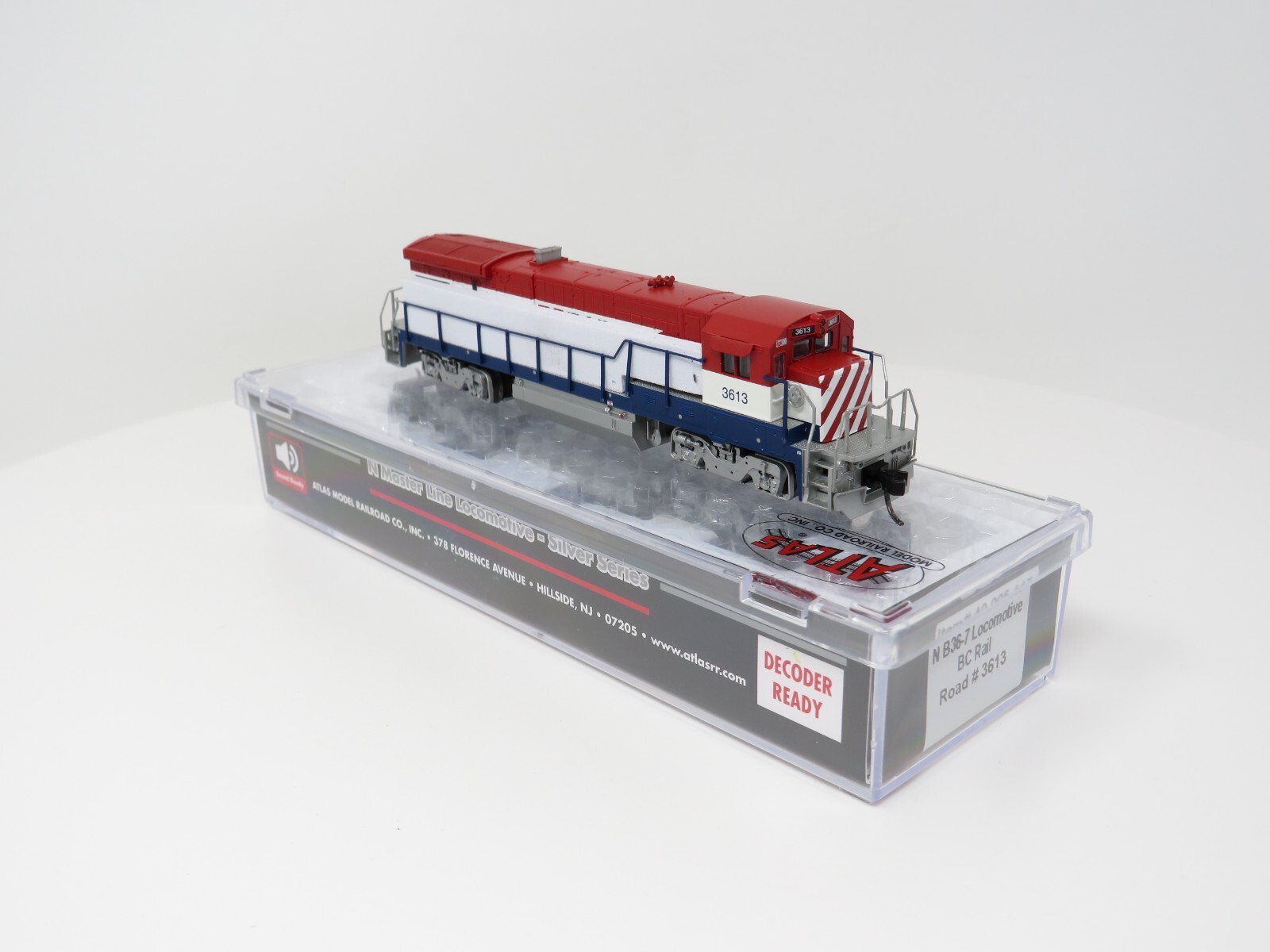 Atlas N 40005447 BC Rail British GE B36-7 Diesel Locomotive DC Freight Train