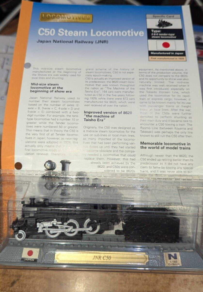 Del Prado Locomotives of the World Japan JNR C50 N scale 1/160
