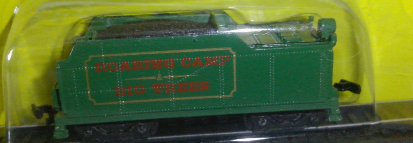 Maisto On Track Diecast Steam Loco./Tender 0-6-0 Green 98 Roaring Camp 1999