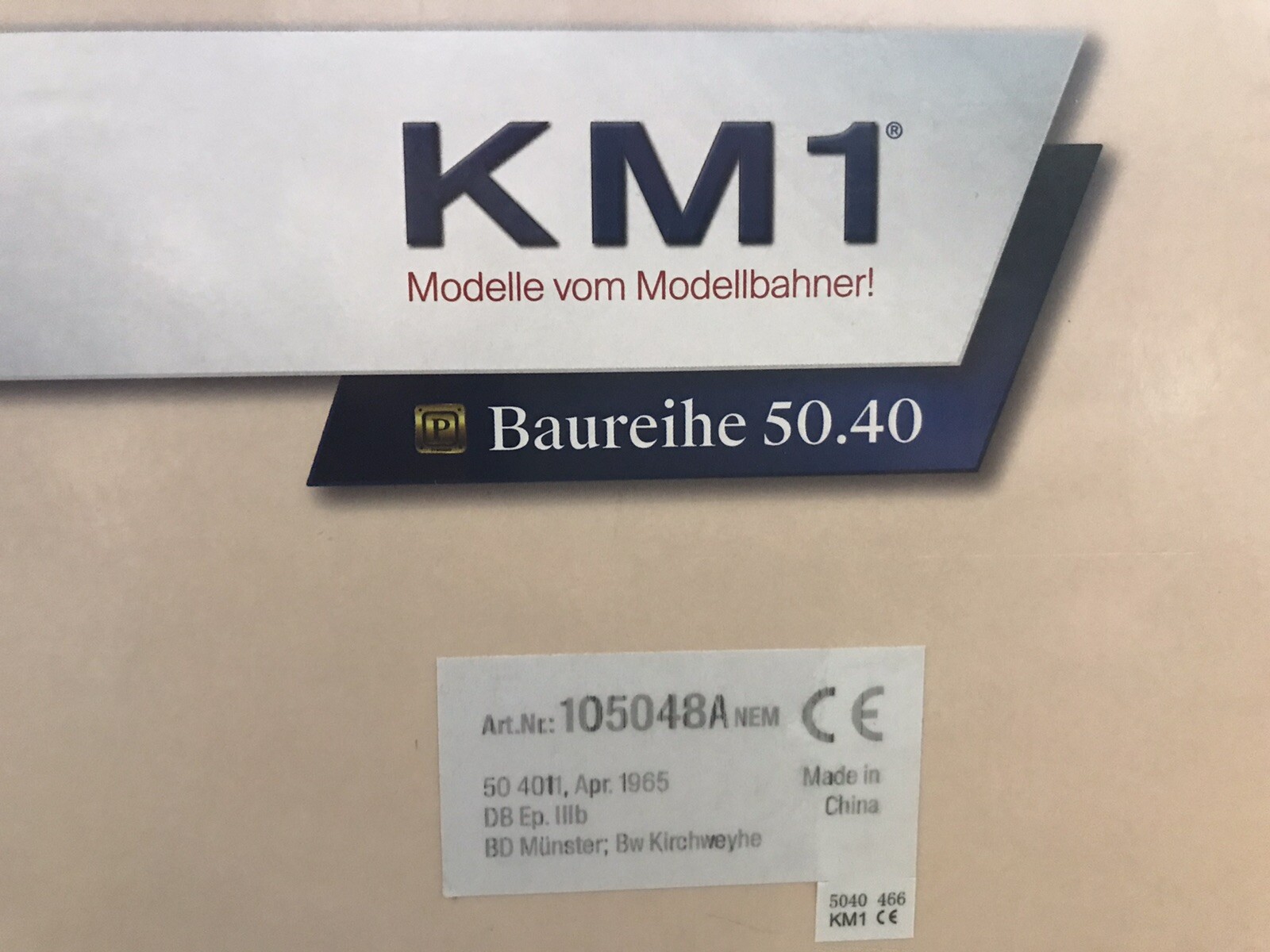 KM1 Gauge 1 Steam Franco Crosti Br 50 4011 DB Photo Paint Special Series Limited