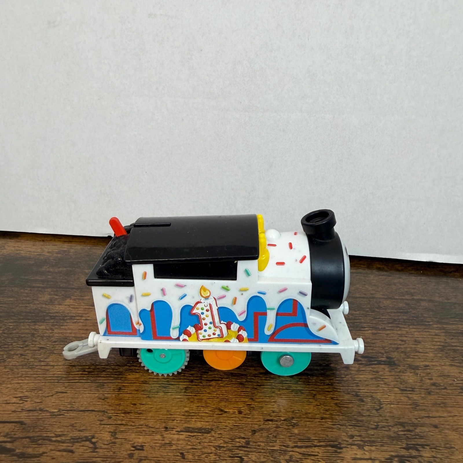 Thomas Friends Motorized Train Engine White Birthday Cake Number 1