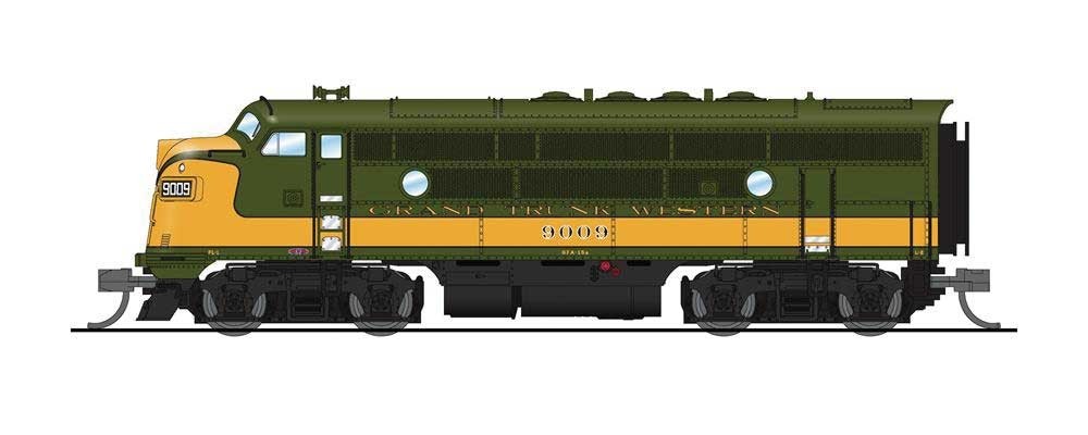 Broadway N-Scale 6844 EMD F3A – Sound and DCC Grand Trunk Western 9009