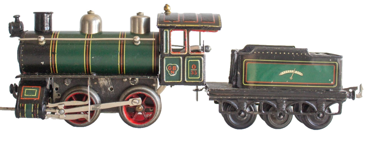 Vintage (c.1910-1915) Bing 0-gauge #0-35 Clockwork Locomotive