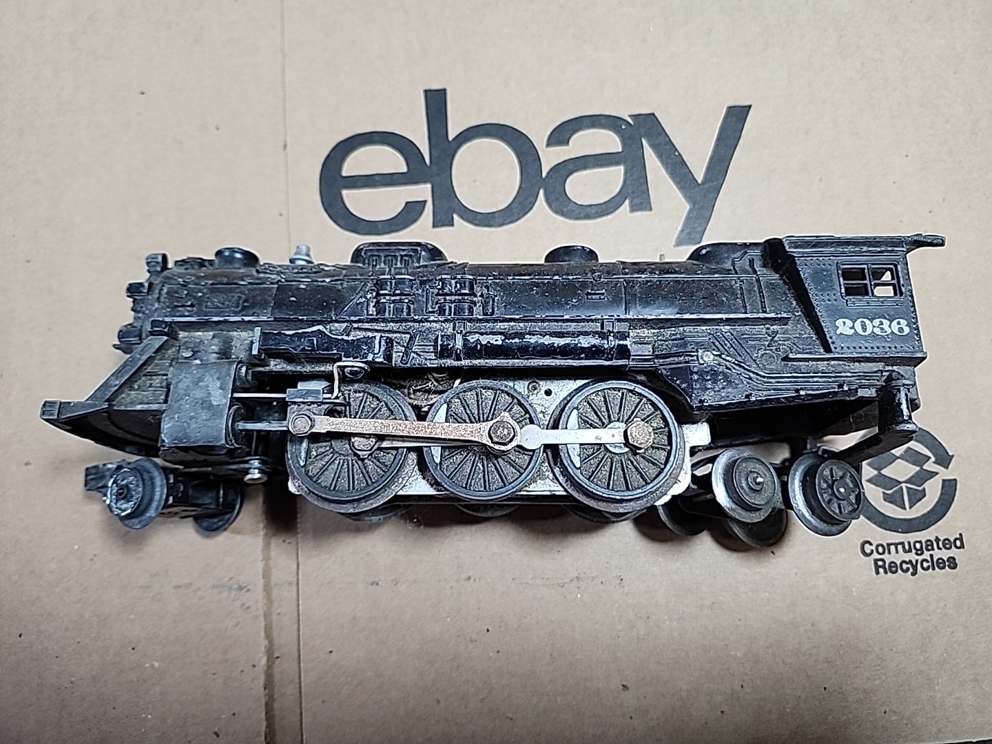 Lionel 2036 O27 Gauge 2-6-4 Locomotive W/automatic Dump Car- Untested