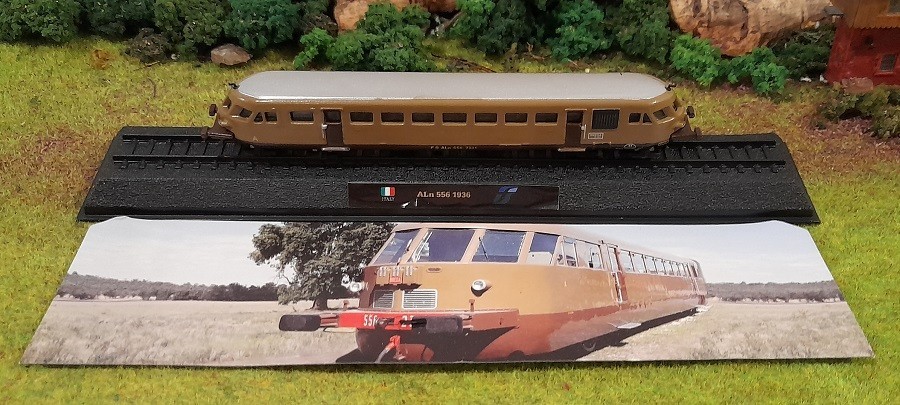 * N Scale * Amercom * FS 1936 ALn 556 Diesel Railcar Littorina * Italy *