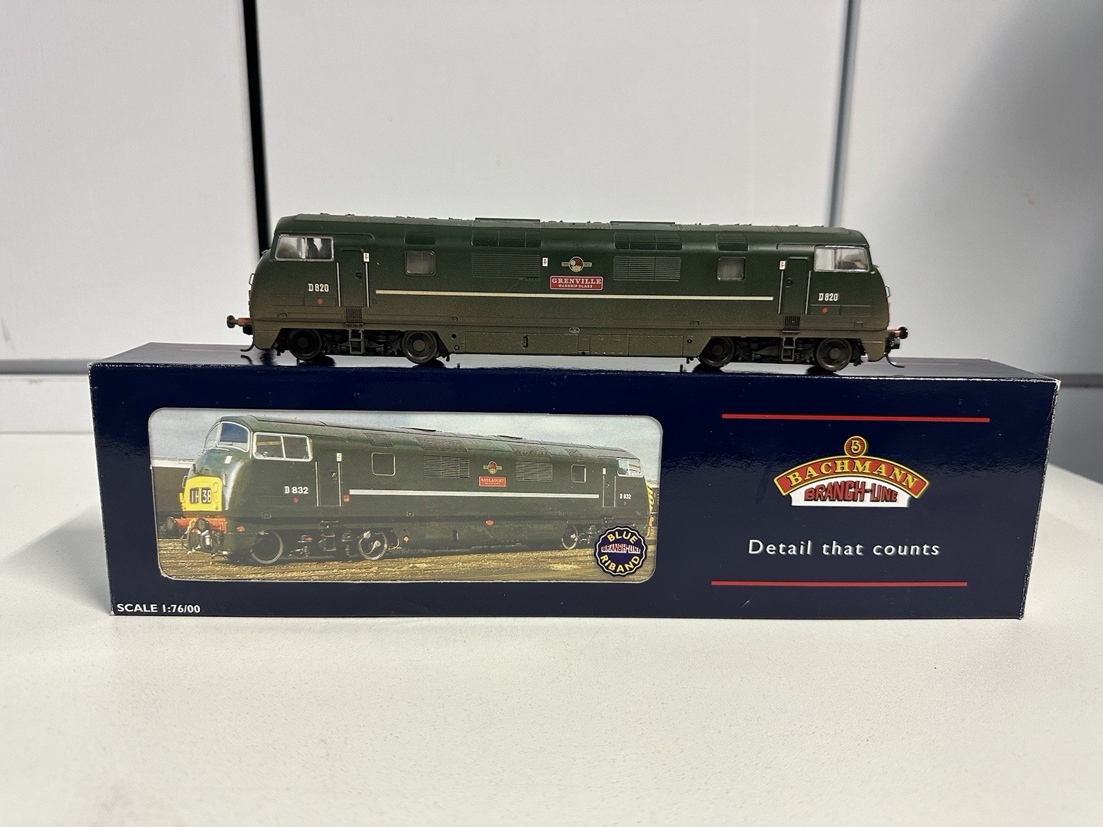 BACHMANN 32-058 CLASS 42 WARSHIP DIESEL LOCOMOTIVE GRENVILLE BR GREEN WEATHERED