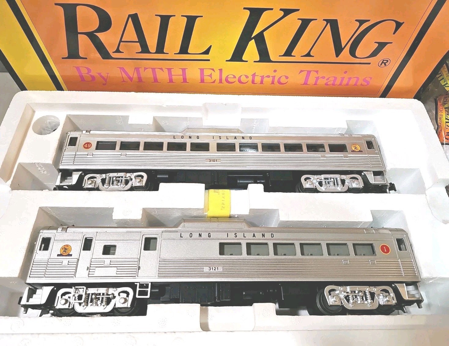 RAIL KING RDC BUDD CAR SET. W/ PROTO SOUND & BOX!! HARDLY EVER USED!!