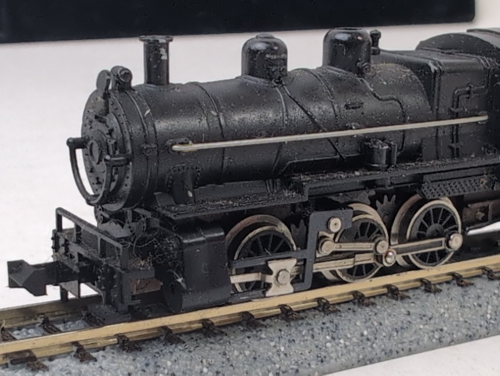 MINITRIX (?)- 0-6-0 Steam Locomotive W/ Tender “AT&SF”- N Scale