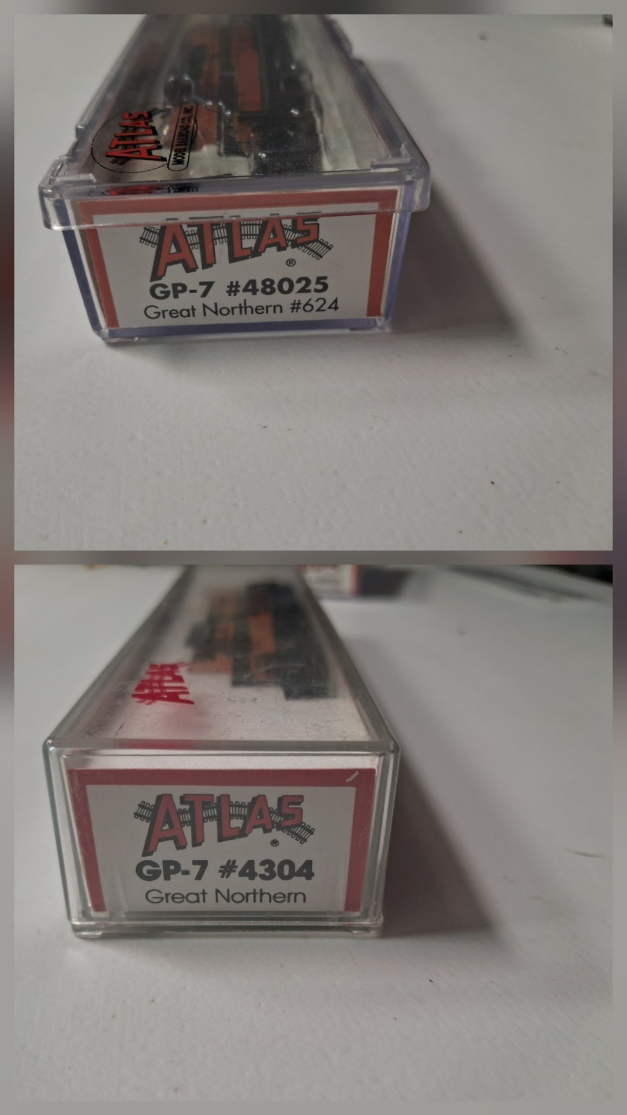 Pair Of Atlas GP-7 Great Northern