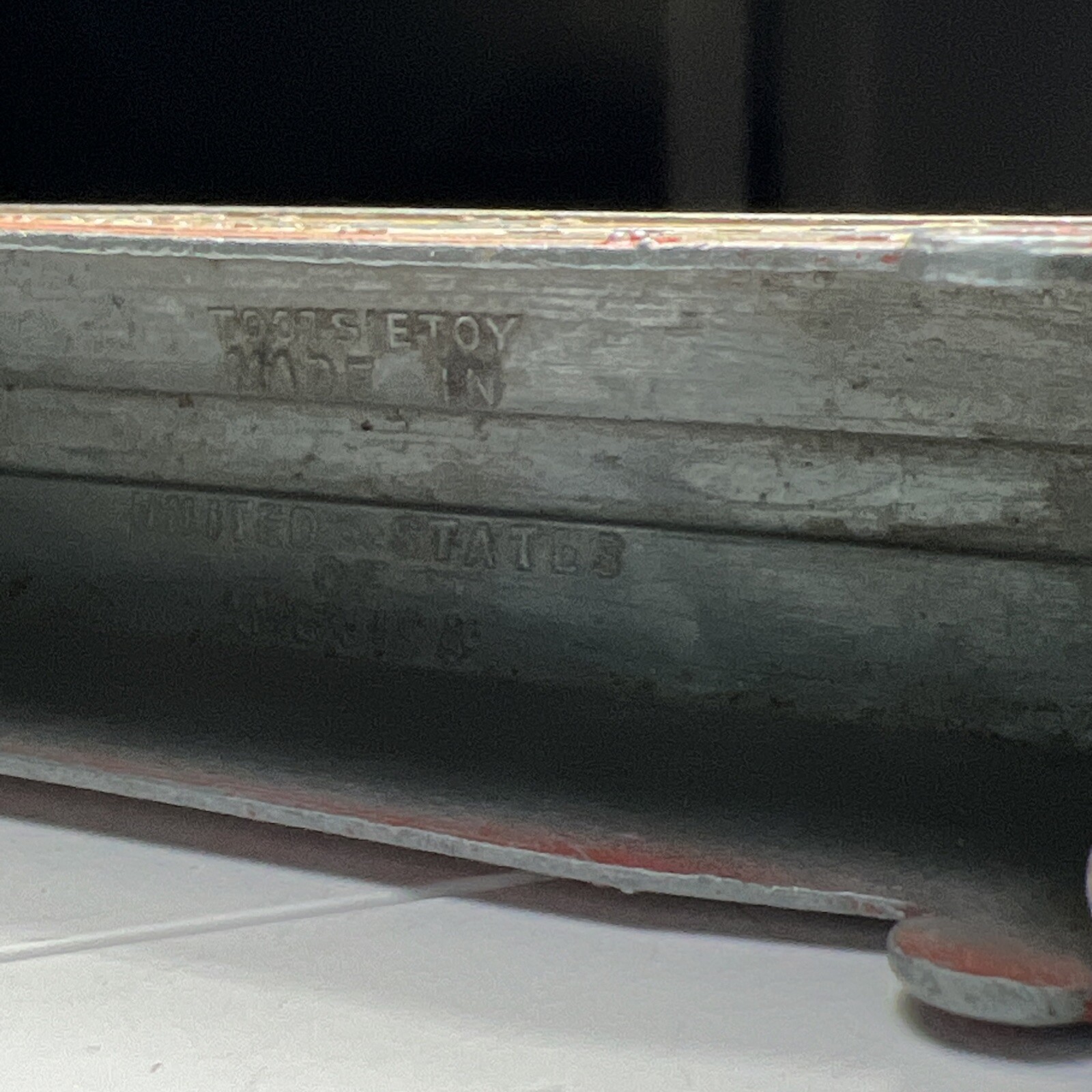vtg 1939 TOOTSIETOY Train PIONEER STOCK SHIPPERS CAR RAILROAD 5 Inch Orange