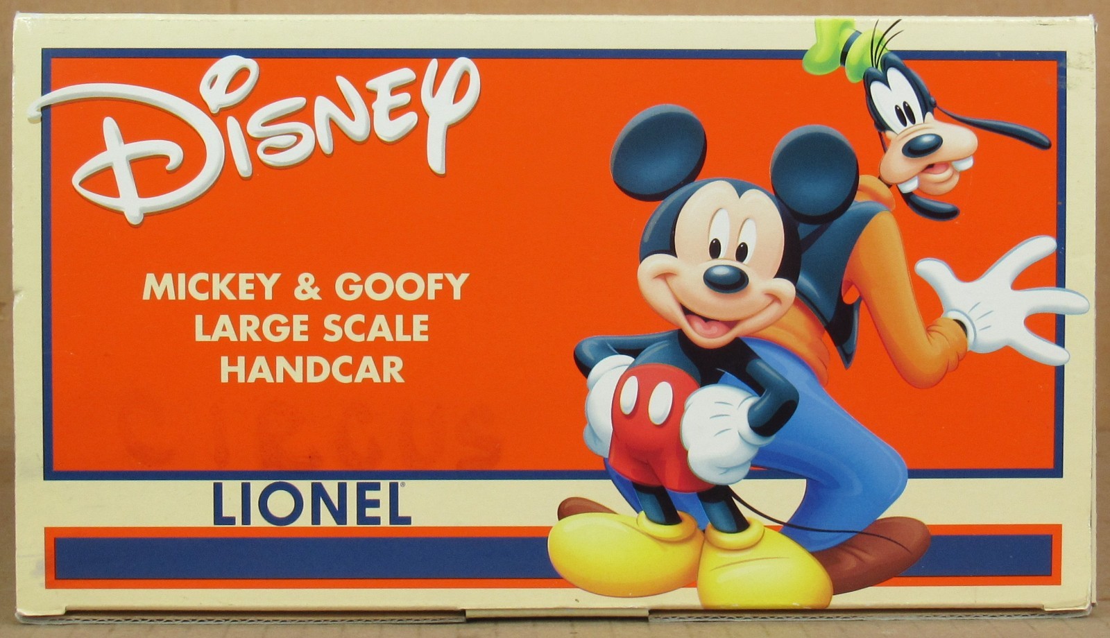 Lionel 8-87216 Disney Mickey & Goofy Handcar G-Gauge