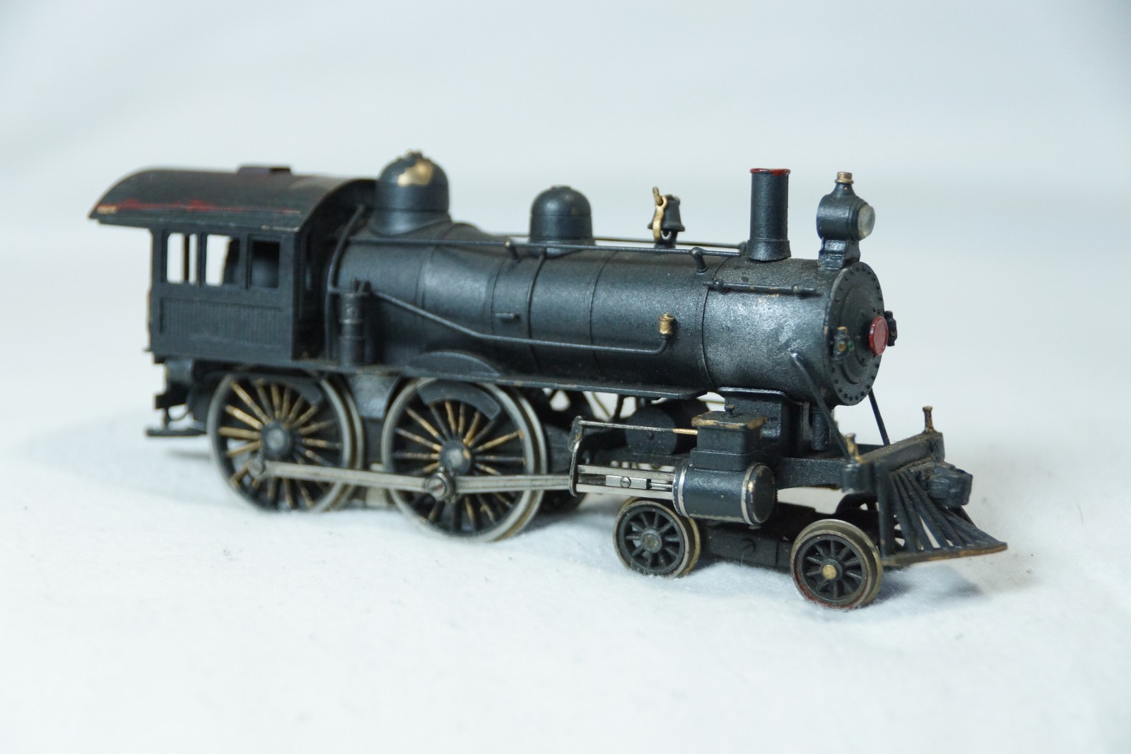 Vintage Japan Brass Model Steam Locomotive Train Engine & Tender UNKNOWN Maker