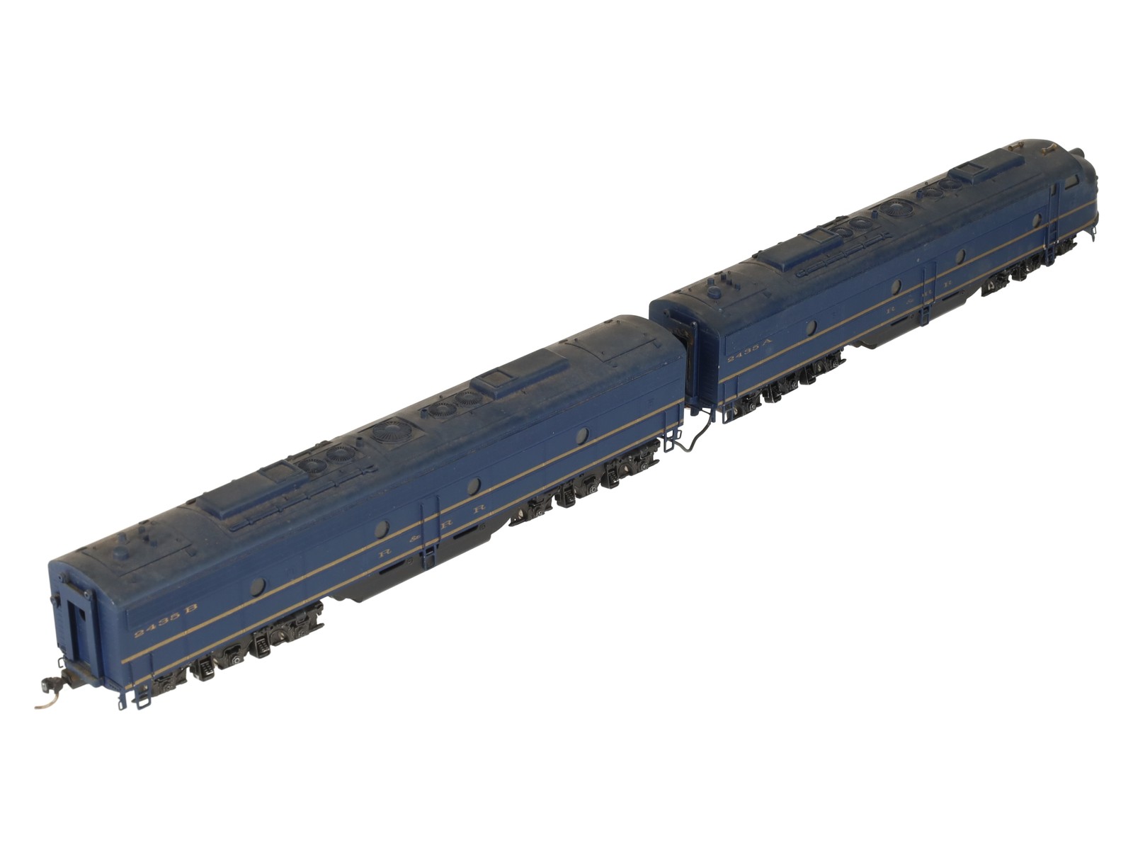 Westside Model Co. HO Scale BRASS EMD E9 AB Diesel Set – Painted