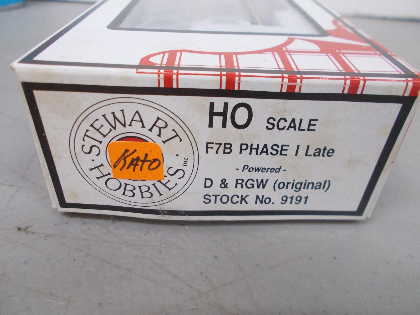 STEWART / KATO # 9191~ RIO GRANDE F7B POWERED LOCOMOTIVE ~NIB~HO SCALE