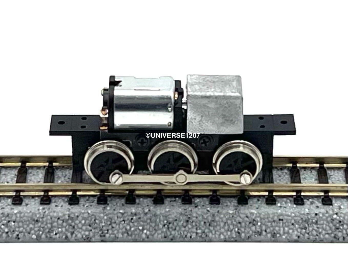 N/HOn30/HOe/009 Gauge 0-6-0 Rod-Driven Locomotive Power Drive Chassis 23mm/8mm