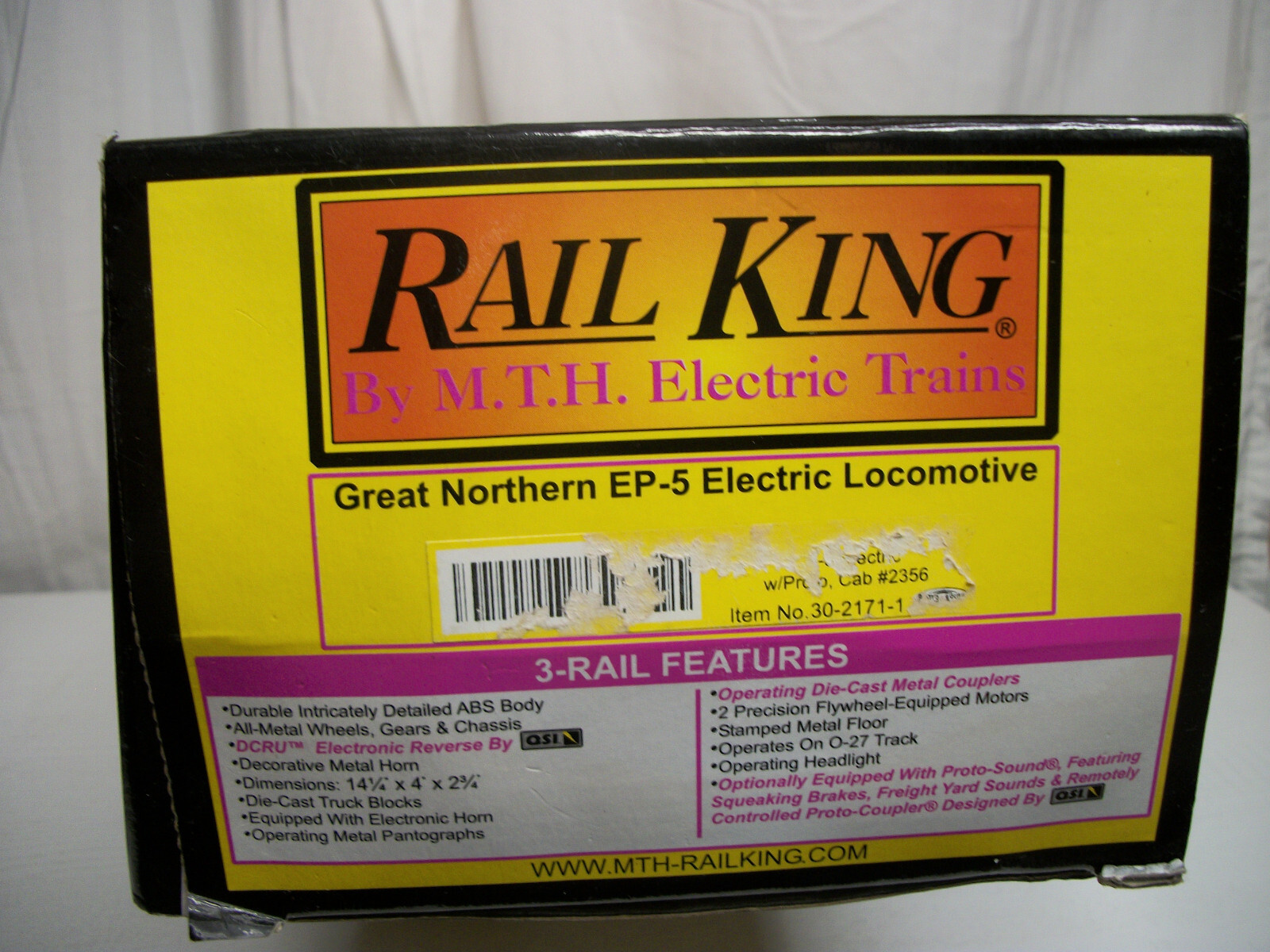 MTH 30-2171-1 Great Northern EP-5 Electric Locomotive w/Proto-Sound USED w BOX