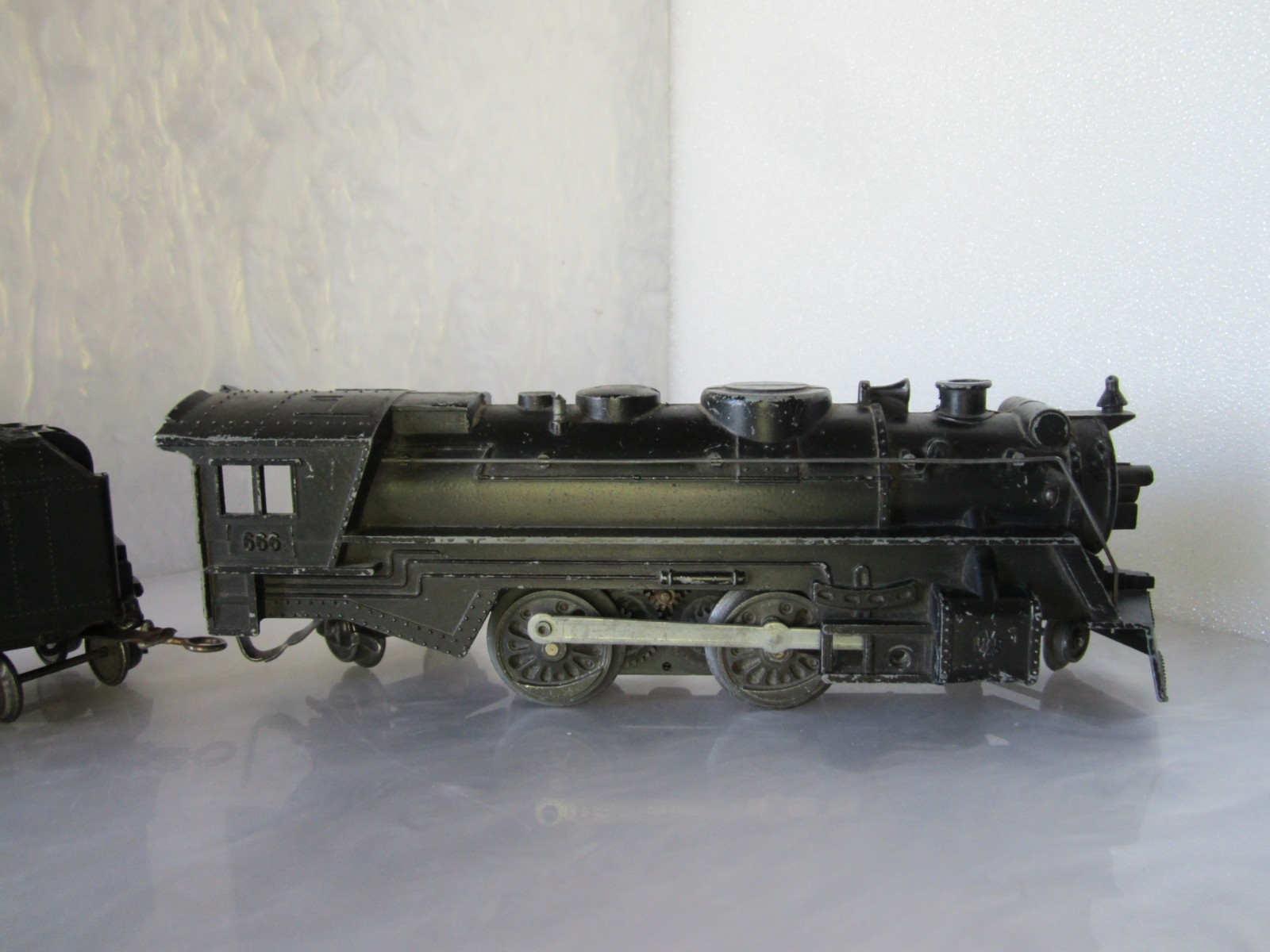 VTG MARX O GAUGE CAST IRON STEAM LOCOMOTIVE WITH SOUTHERN PACIFIC LINES TENDER