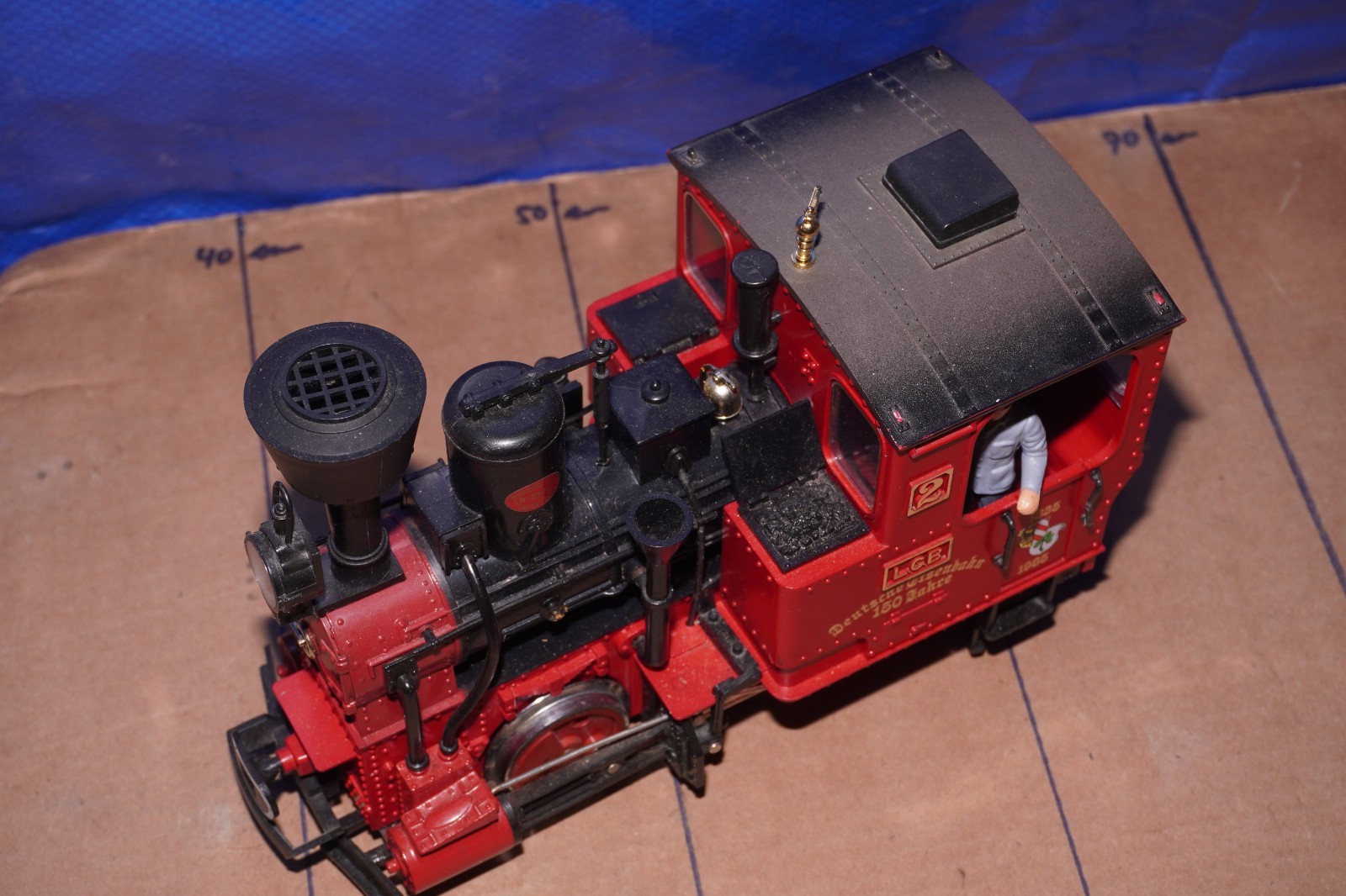 LGB G Gauge Analog DC Steam Locomotive 20201 Stainz Red 150 Years
