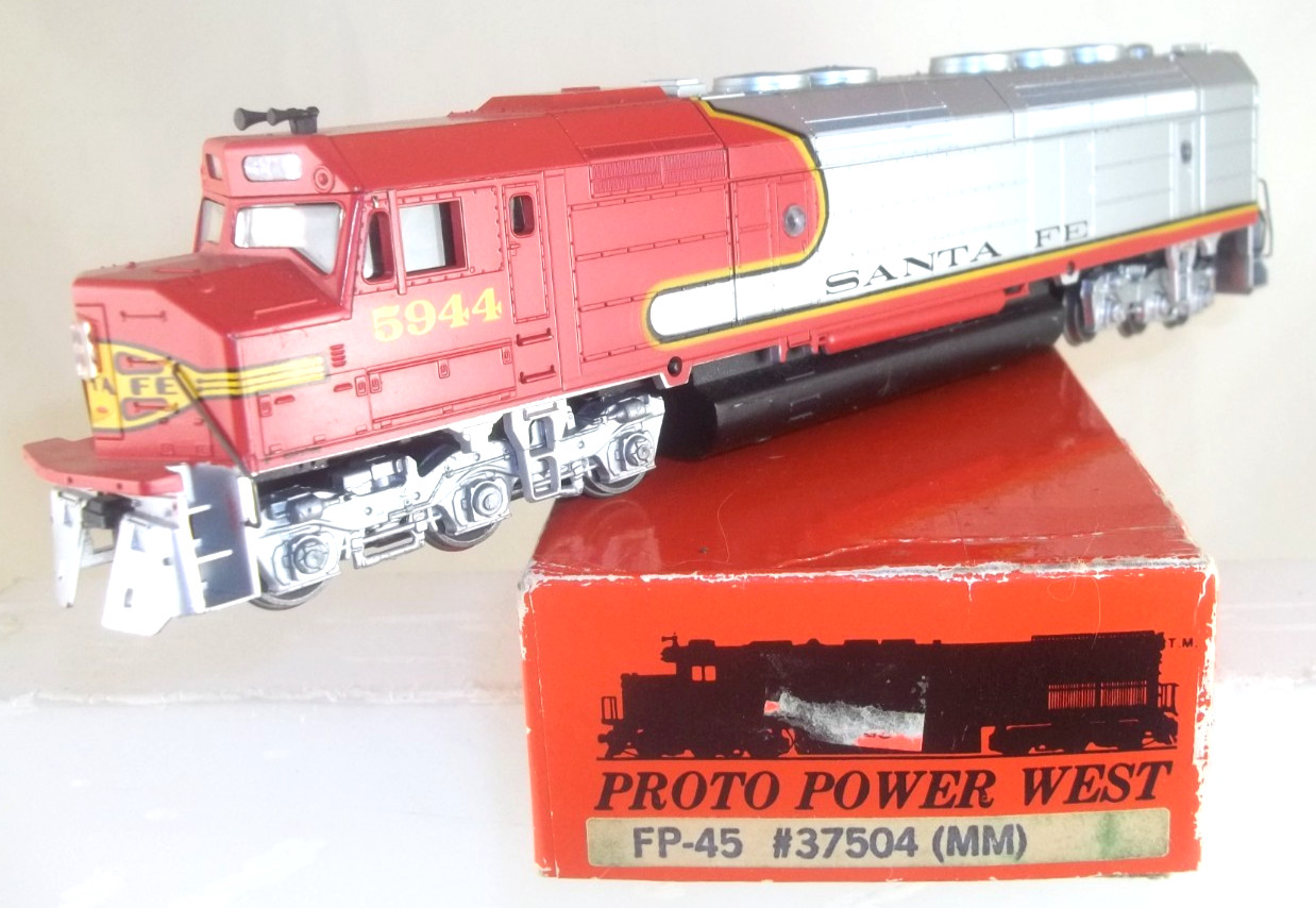 PROTO POWER WEST ATHEARN BLUE BOX HO POWERED FP 45 ATSF SANTA FE PROJECT USED