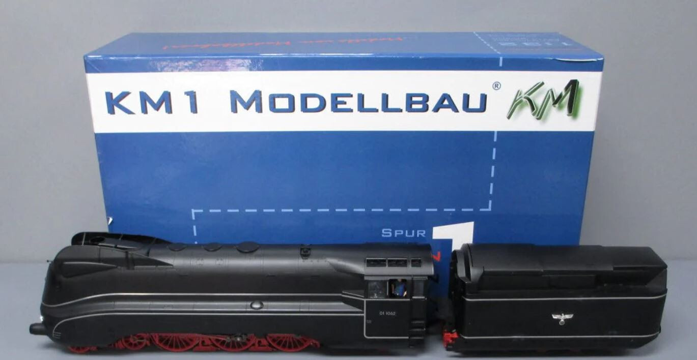 KM1 Gauge 1 Steam Locomotive 01.10 Power Line DRG Black Nem Sound 100102-1 Mip