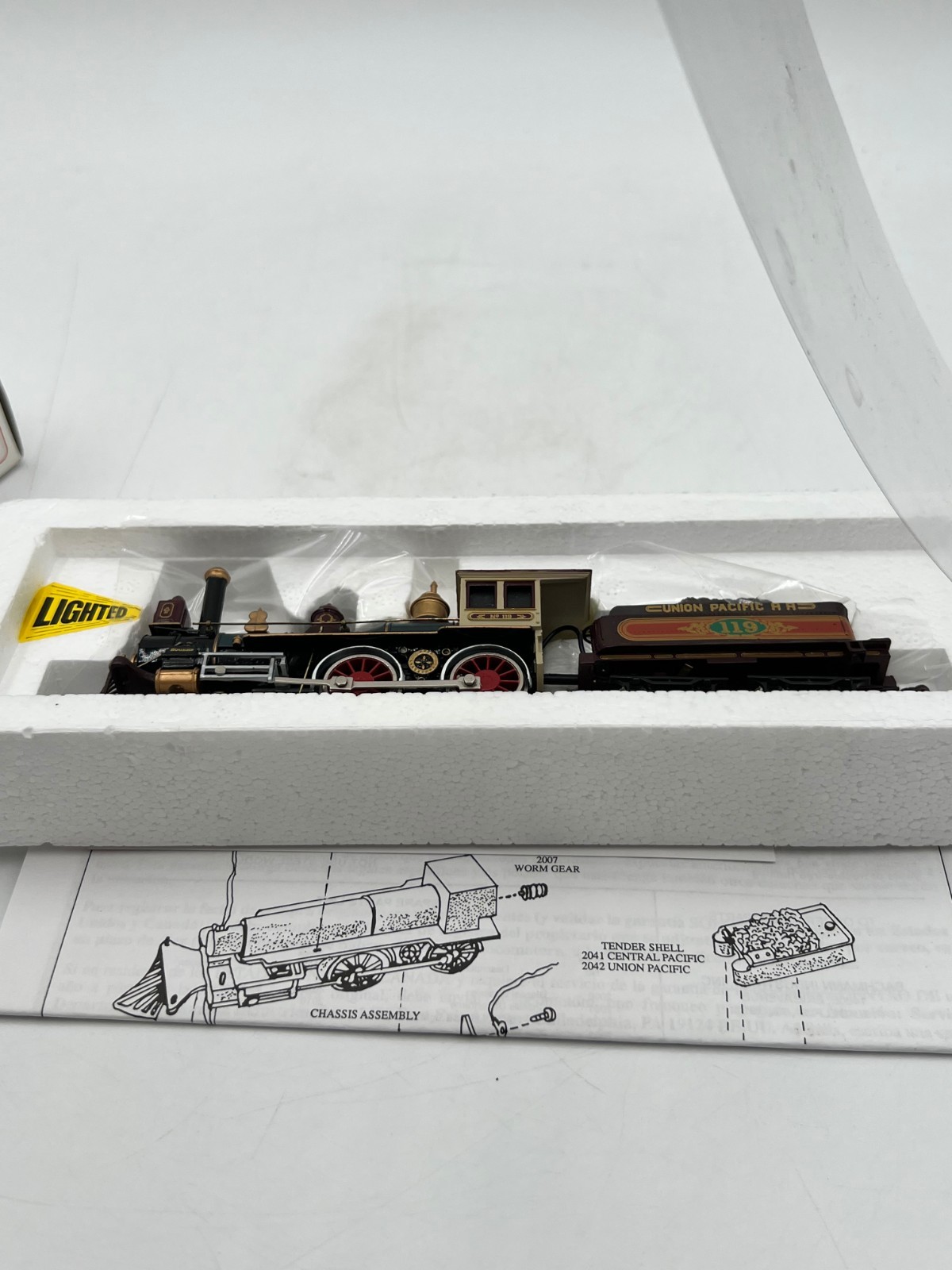 Bachmann HO Union Pacific 4-4-0 American Steam Locomotive & Tender Old West Era