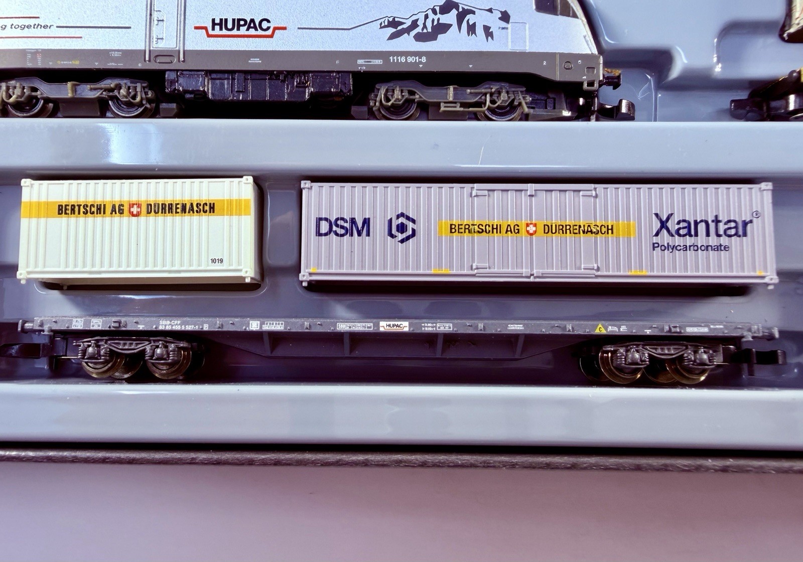 Marklin Mini-Club Z-Scale 81431 SBB HUPAC “Alpine Transit” Train Set