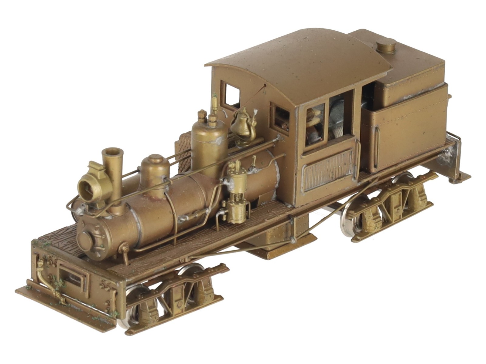 NWSL HO Scale BRASS Class A 18-Ton Shay – Unpainted EX/Box