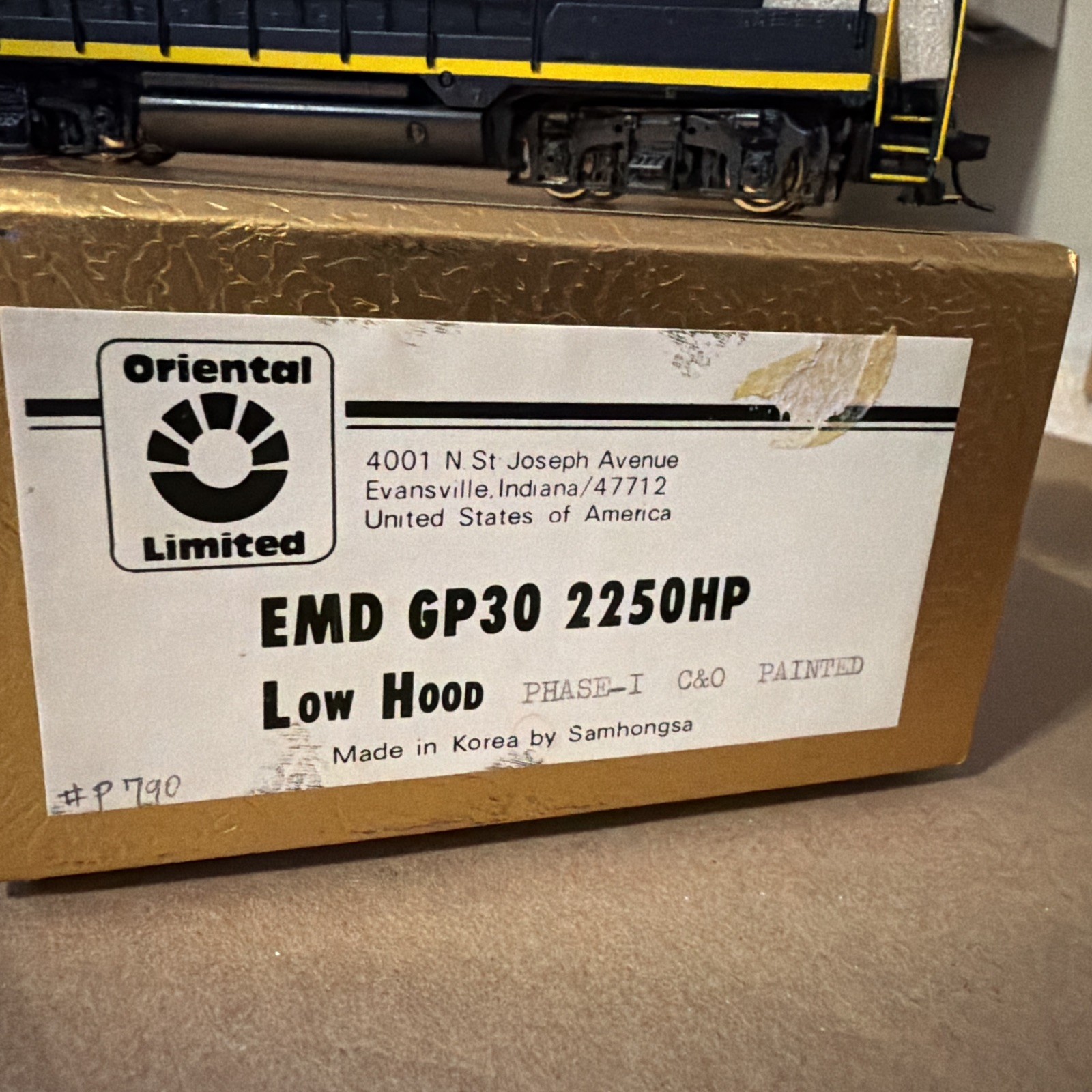 Oriental Limited HO Scale Brass EMD GP30 2250HP Low Hood Diesel Phase 1 C&O