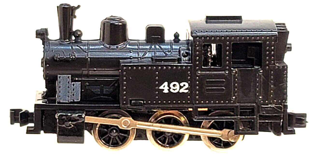 N Model Power 7521 0-6-0 Switcher Locomotive #492 (Tested) knuckle couplers