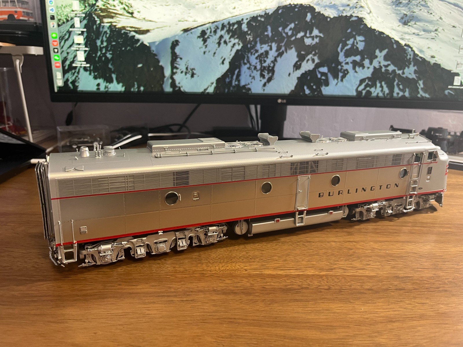O Scale Brass Key Model Imports Last Run CB&Q EMD Red Nose E-9A #9987