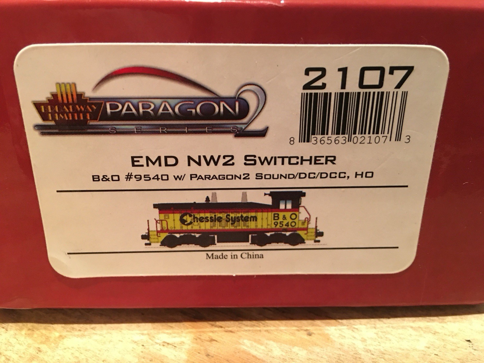 HO Broadway Limited 2107 Chessie EMD NW2 Switcher Locomotive B&O #9540 DCC SOUND