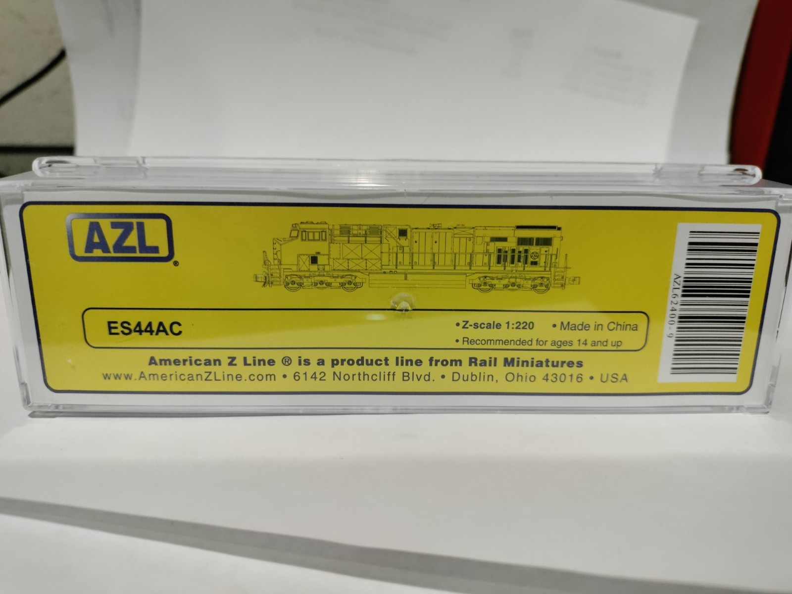 Z scale AZL ES44AC UP 7893