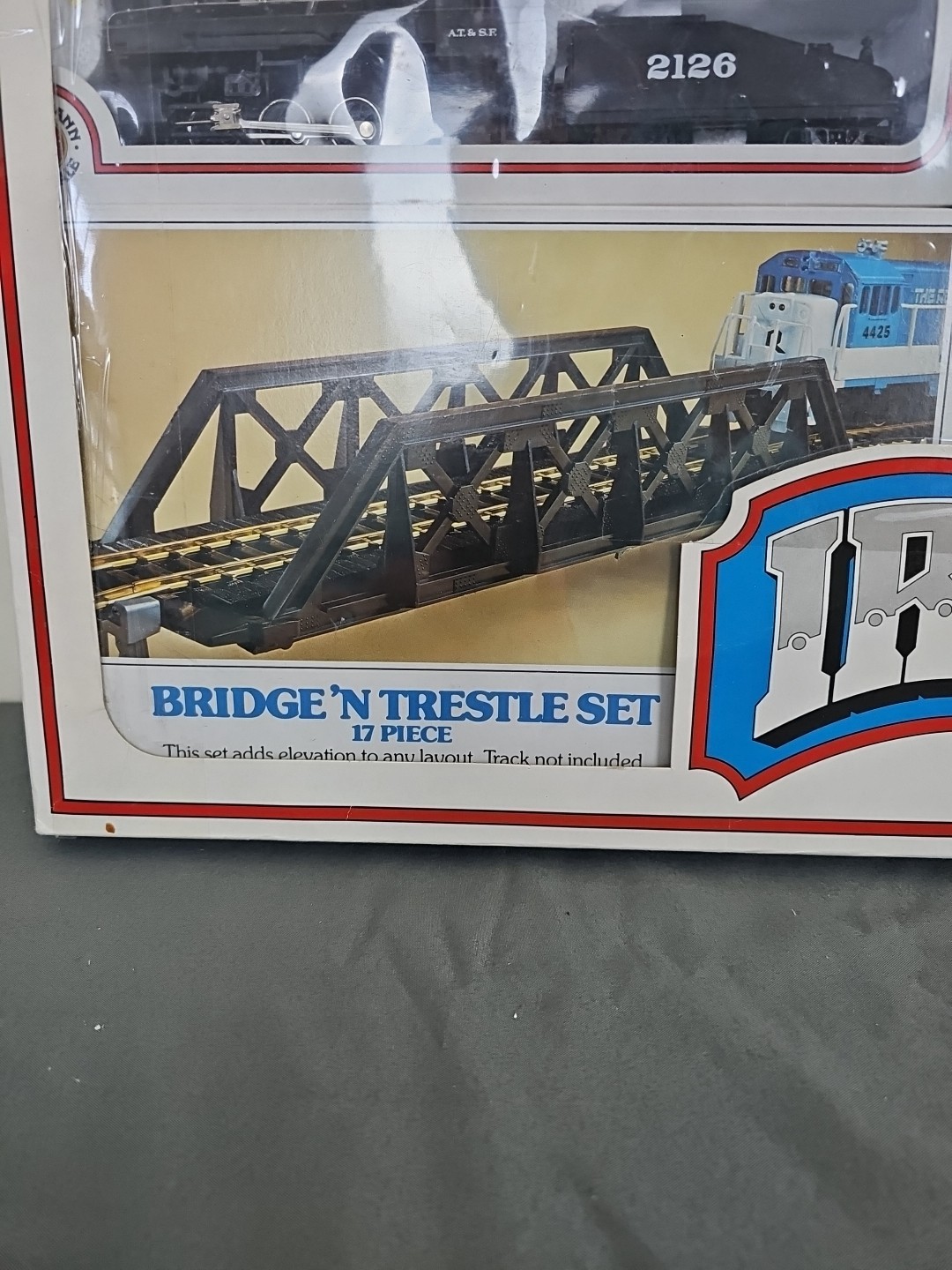 Vintage New Bachman HO train set Iron Horse Bridge & Trestle 86 Piece set