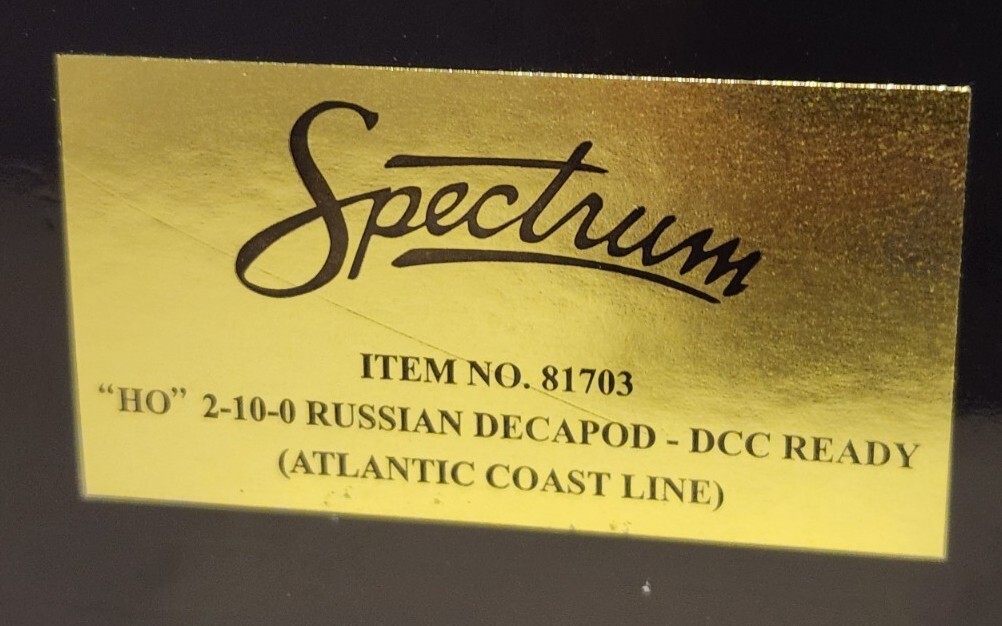 Bachmann Spectrum HO 2-10-0 Russian Decapod Atlantic Coast Line #8003 DCC READY