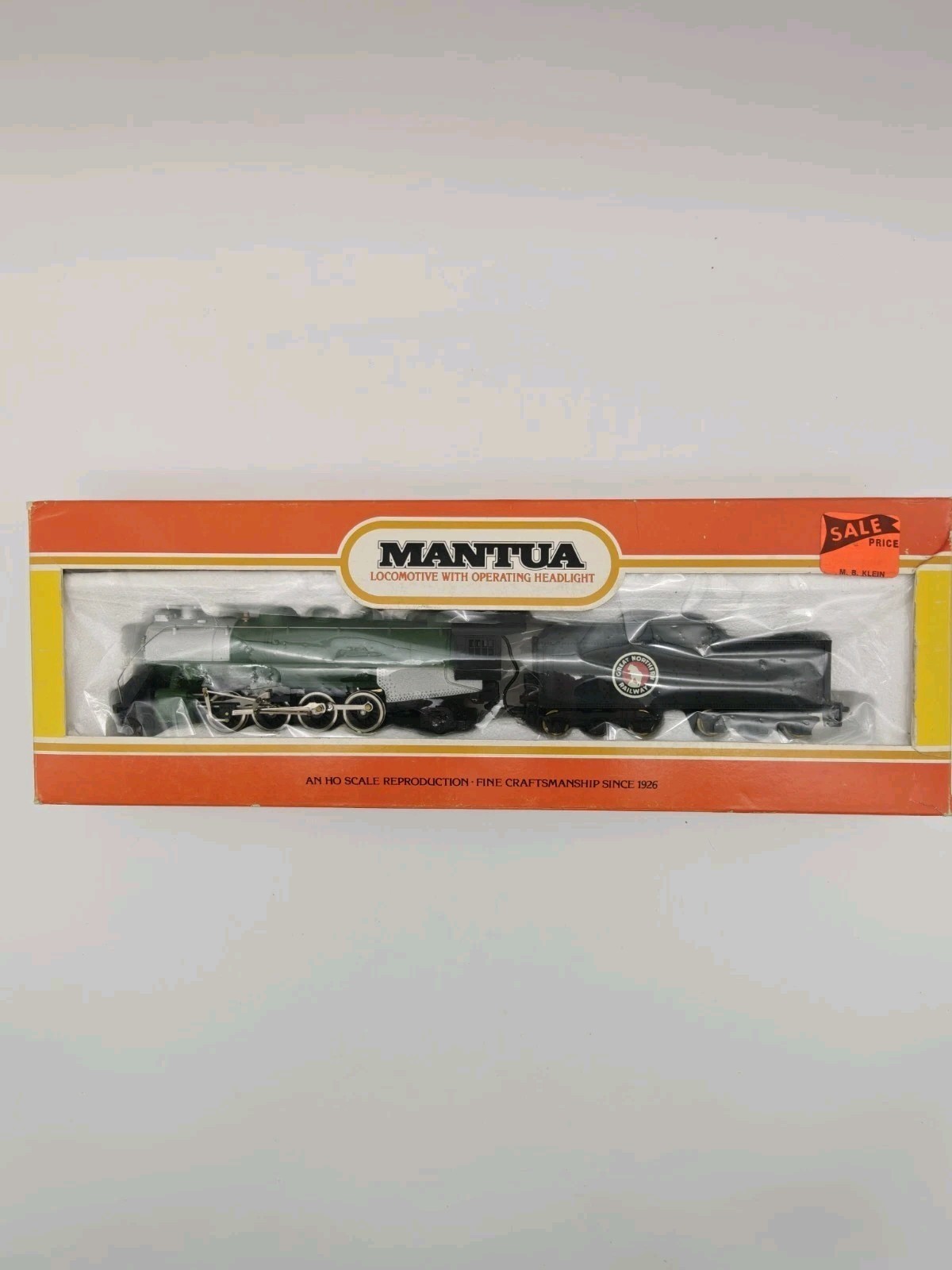 Mantua 312-61 HO Scale Mikado 2-8-2 Great Northern Steam Locomotive Vintage Box