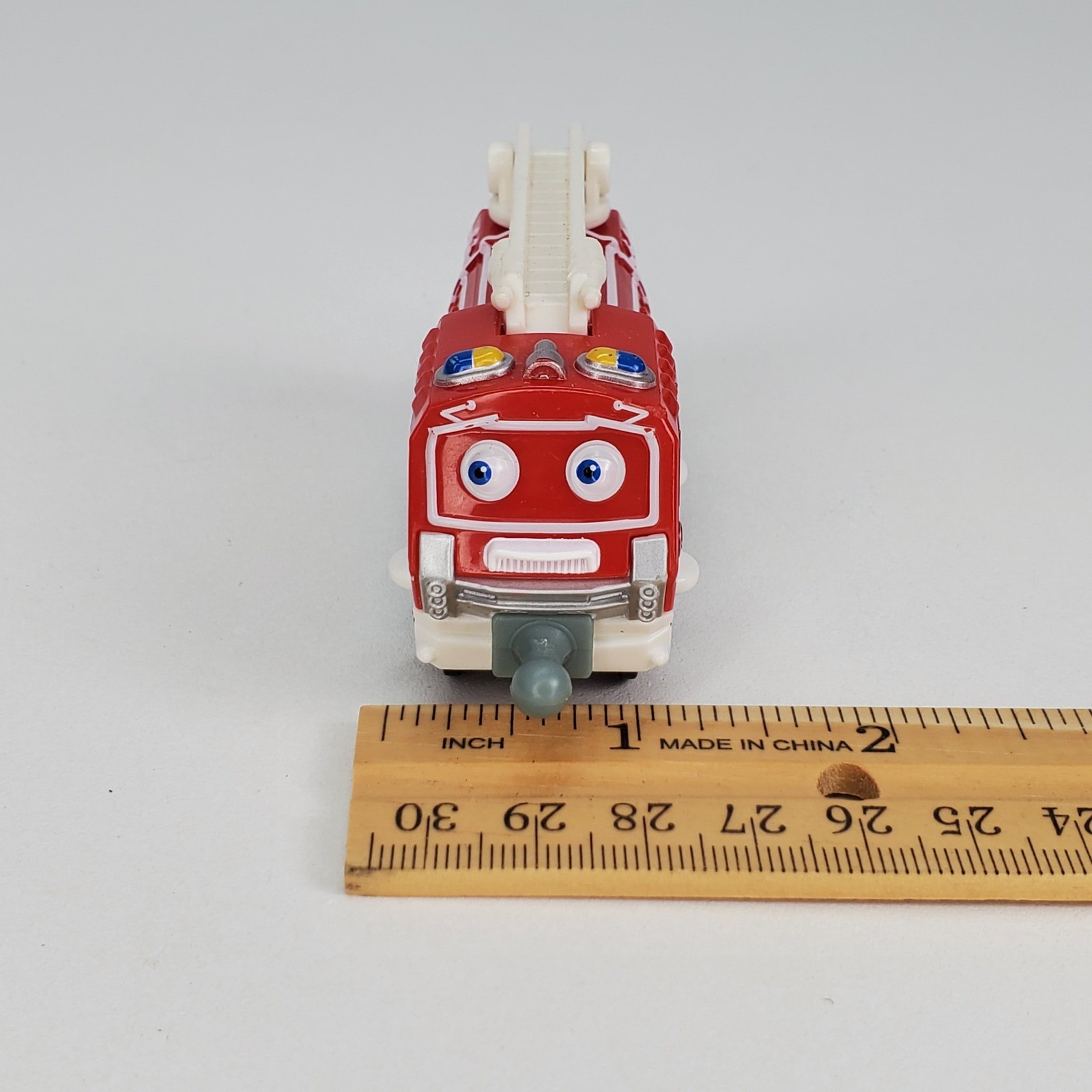 Chuggington StackTrack Asher Fire Car Engine Diecast Toy Train Tomy LC54133 Red
