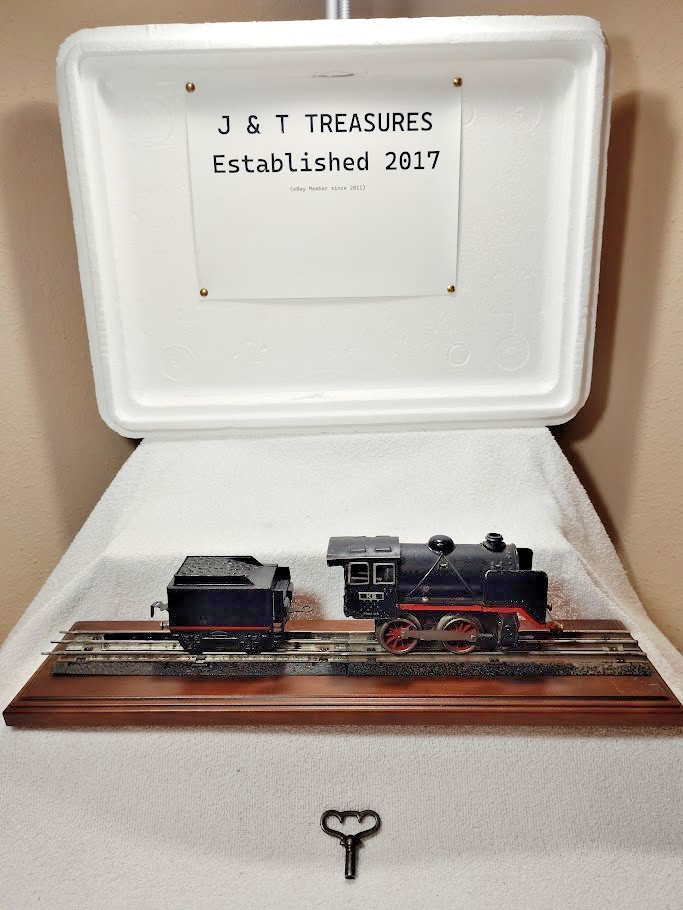 K.B.N. Karl Bub O Gauge 0-4-0 Pre War Clockwork Windup Steam Locomotive & Tender