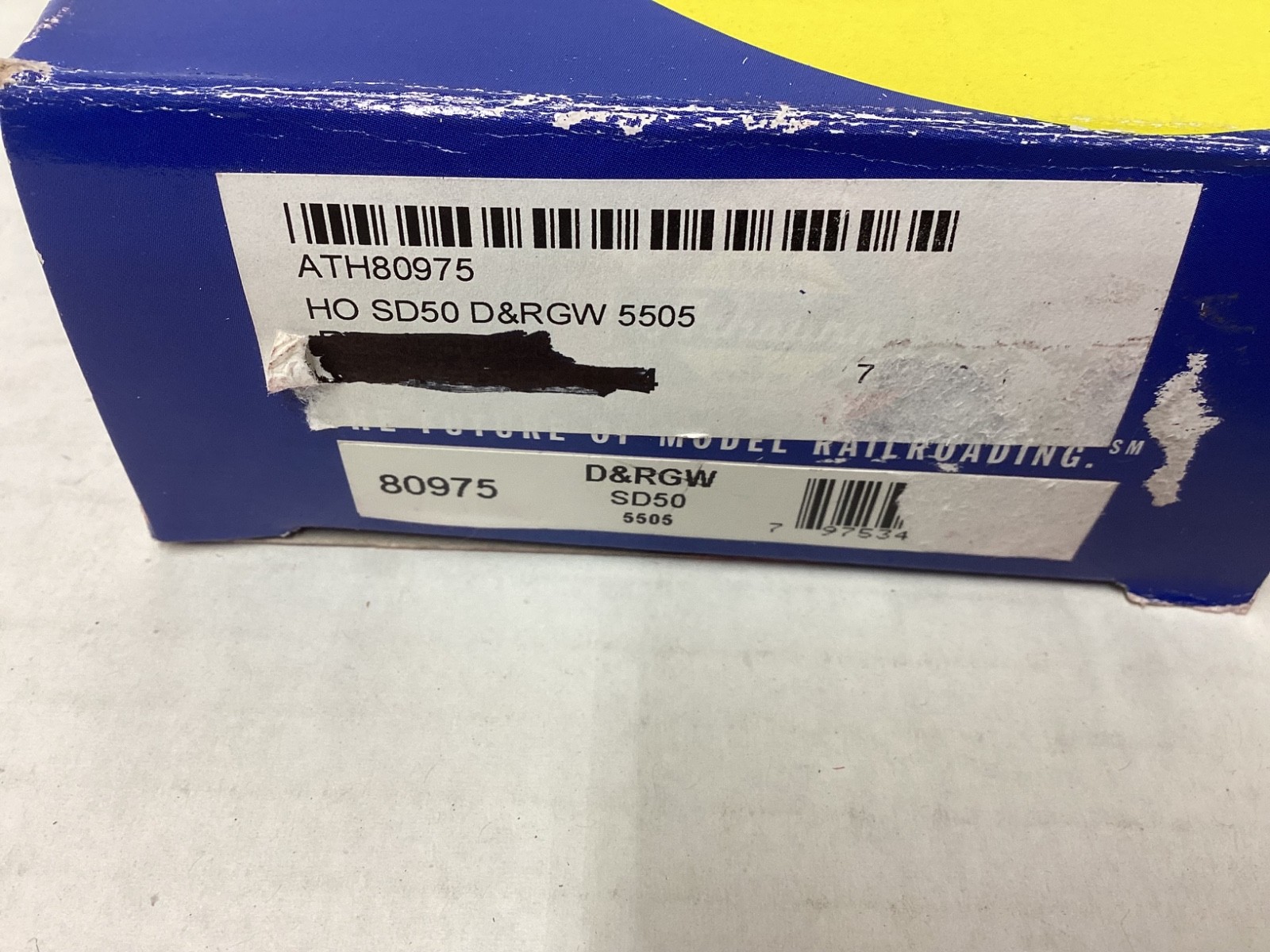 Athearn #80975 HO scale “D&RGW” SD50 Rd.#5505
